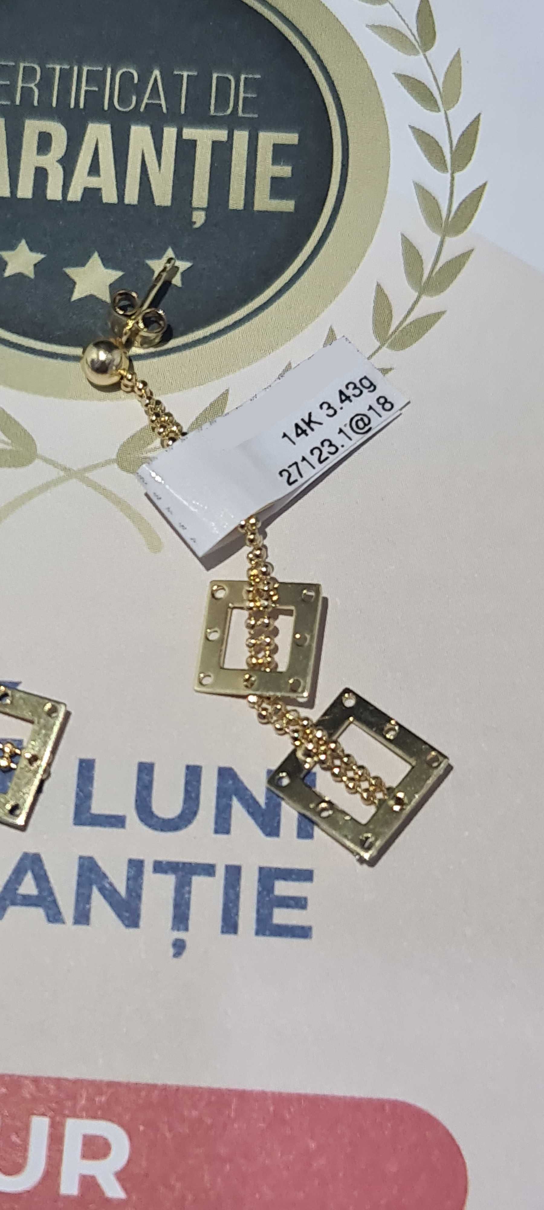 Cercei Aur 14K (Ag.18 Tutora) B.27123