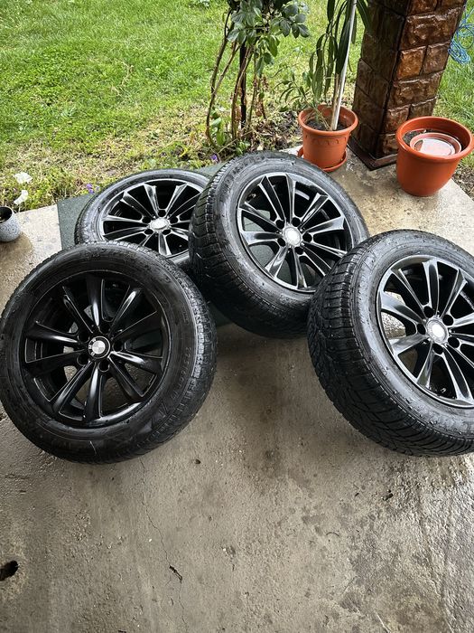 Jante BMW 5*120 cu Anvelope Dunlop M+S 225/60/17