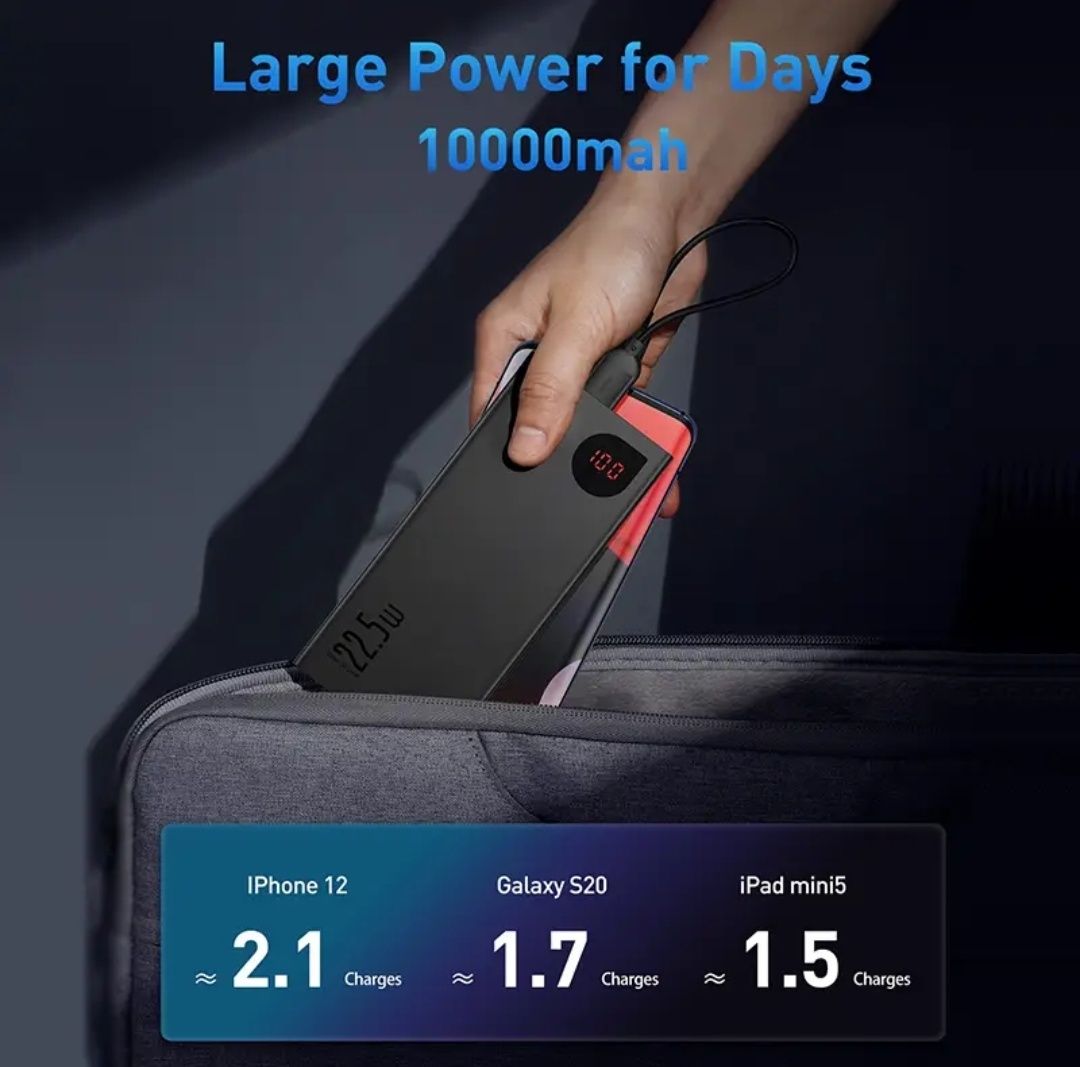 Продам Power bank Baseus новый в упаковке.