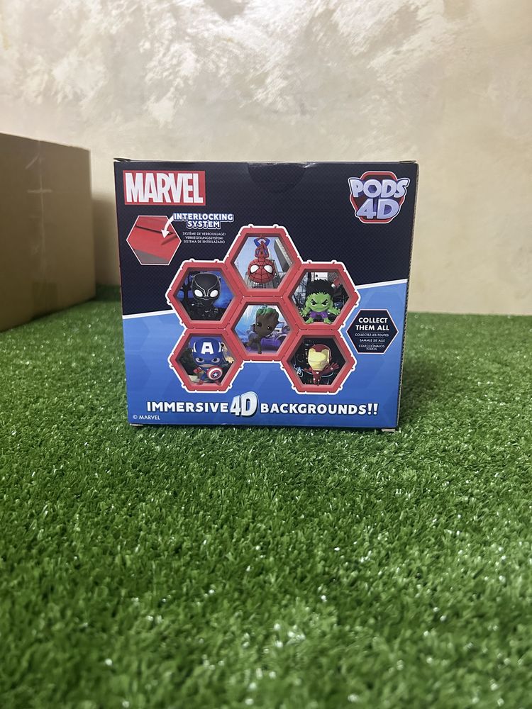 Figurina Pods 4D, Iron Man Din seria Marvel, Wow