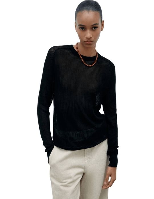 Прозиращ пуловер Zara