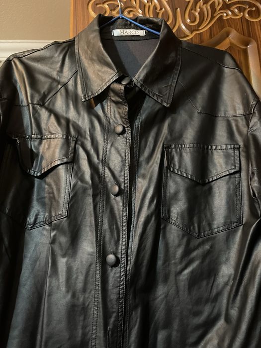 Рубашка женская эко кожа