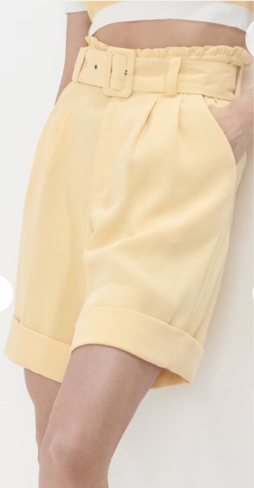 Pantaloni scurti paperbag, marimea M