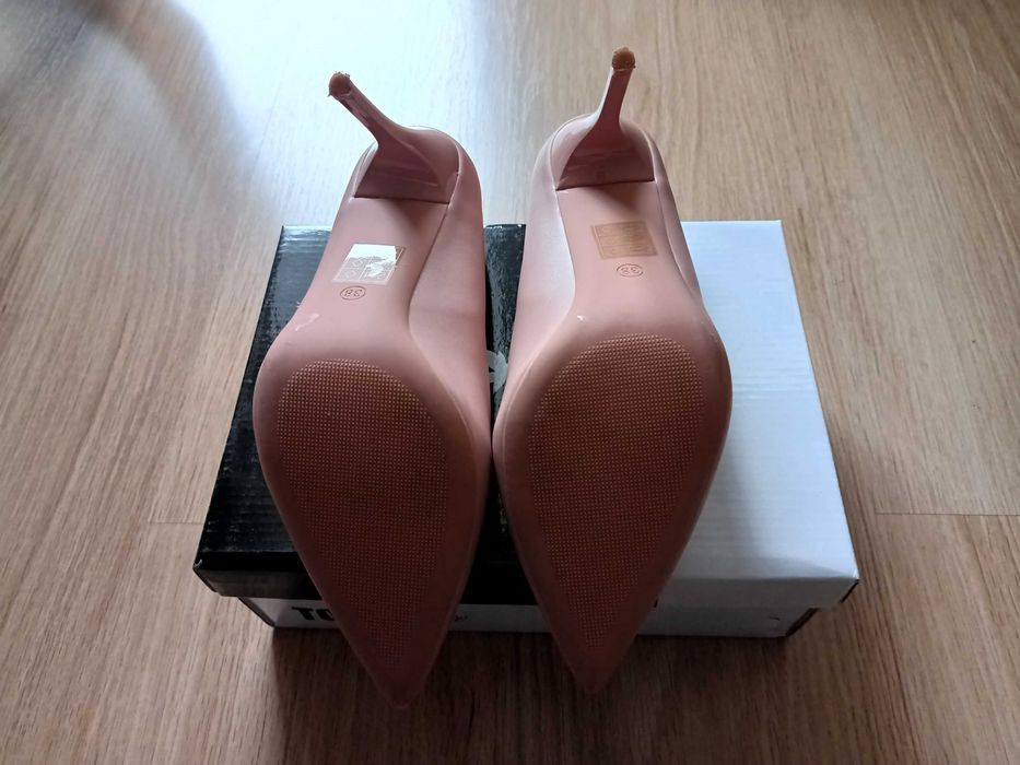 Pantofi eleganti tip Stiletto, roz pudra, 38