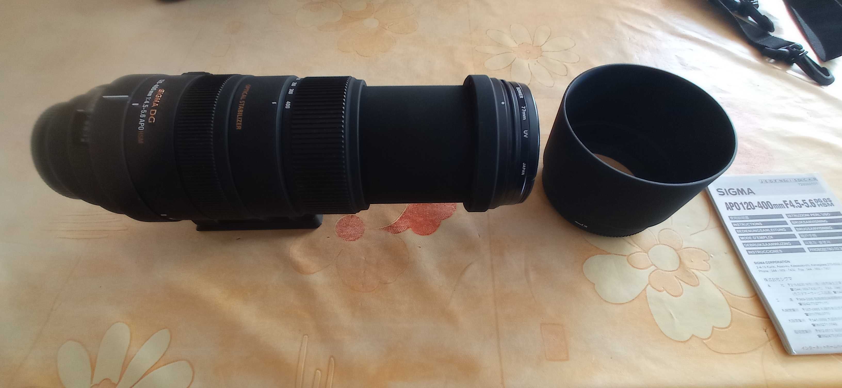 обектив Sigma 120-400mm за Cannon