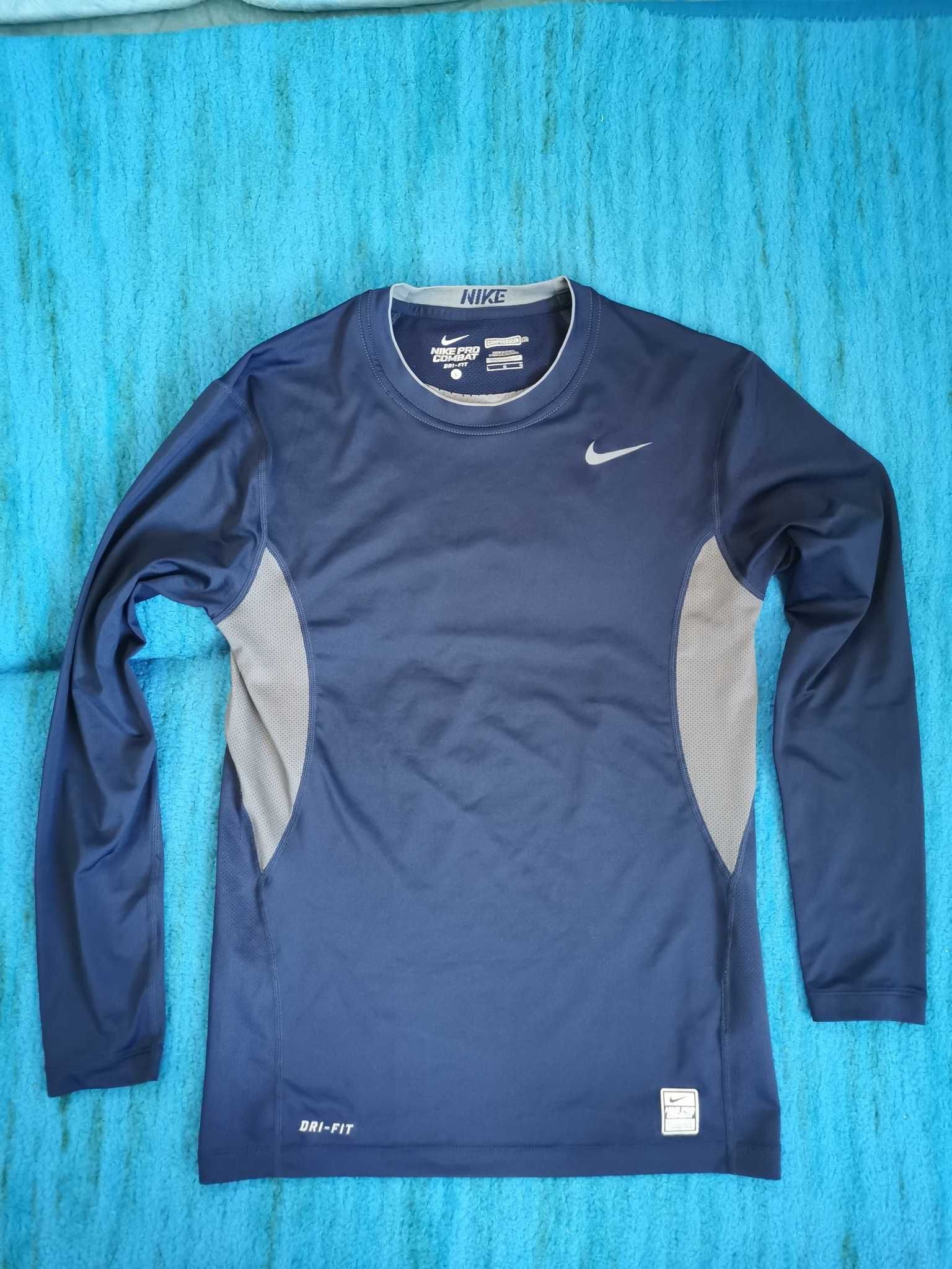 Bluza tehnica Nike Pro Combat L compresie si Camasa Gant XL