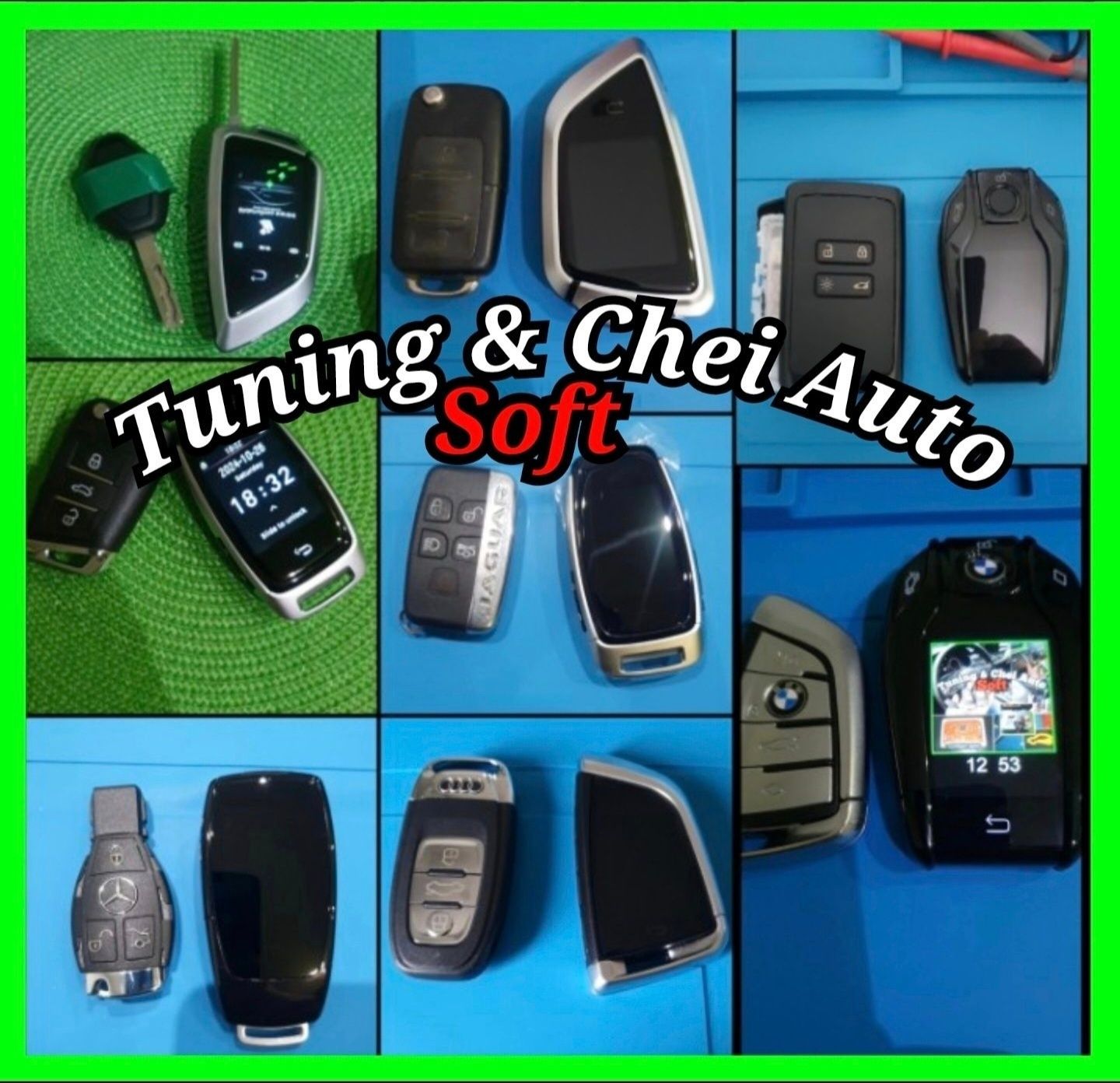 Chei Auto/Cip/Telecomenzi/Programare/Frezare Laemele/Chei Smart LCD