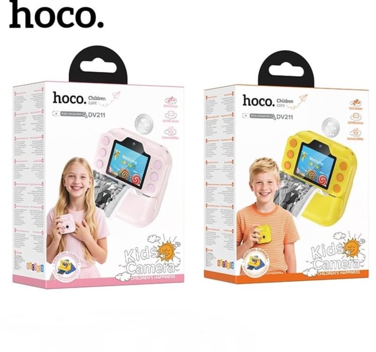 Детская камера Hoco DV211 — двухобъективная, с бумагой и ручками