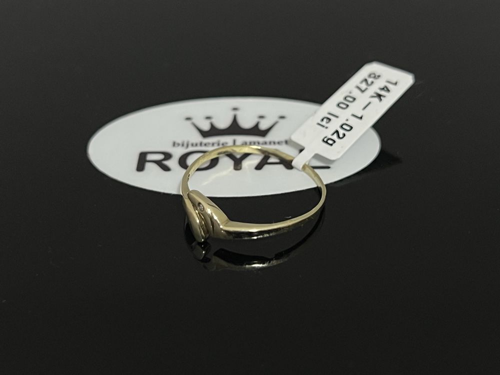Bijuteria Royal CB : Inel dama aur 14k 1,02gr marime 26
