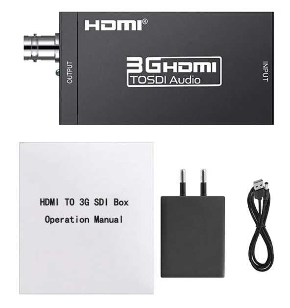 HDMI към SDI видео конвертор HDMI към BNC Converter + Адаптер