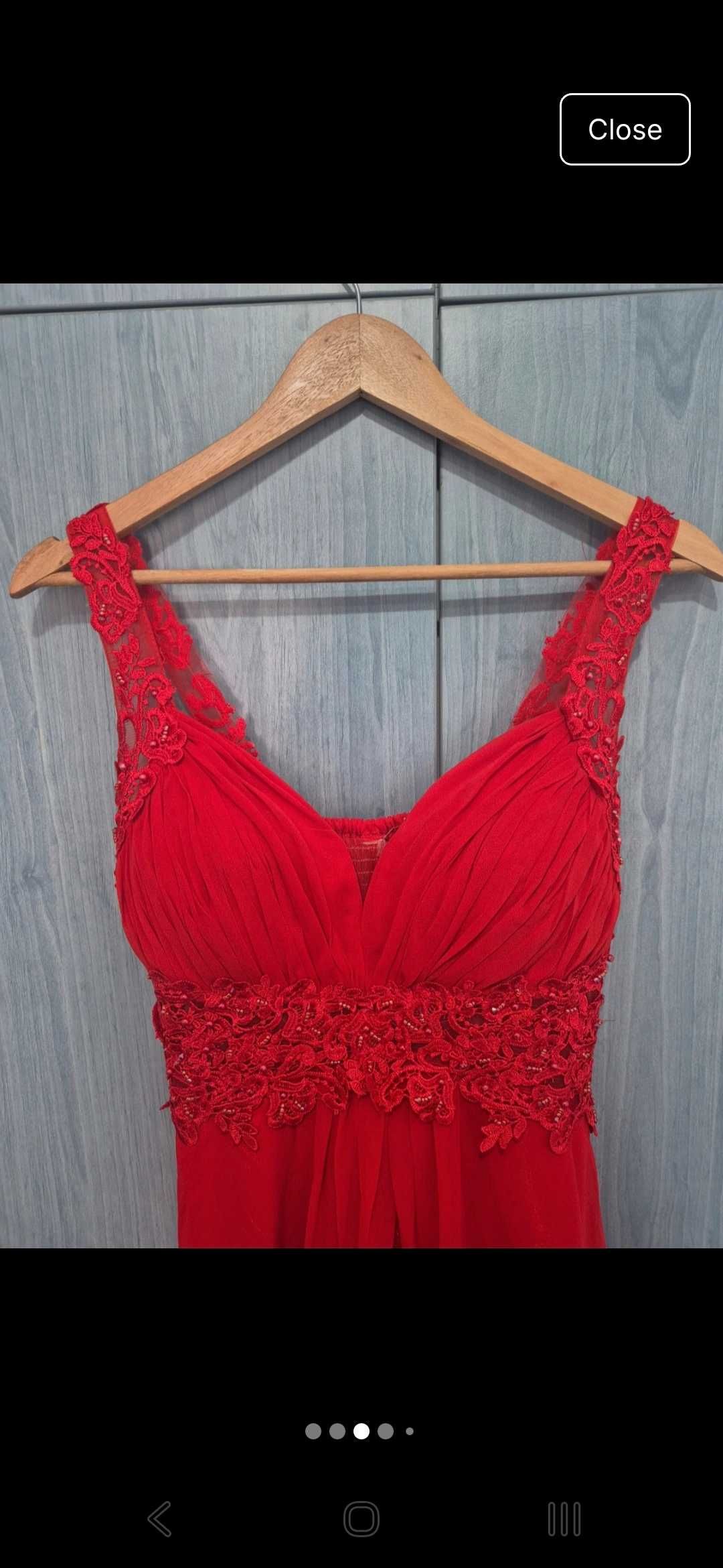 Rochie voal rosie