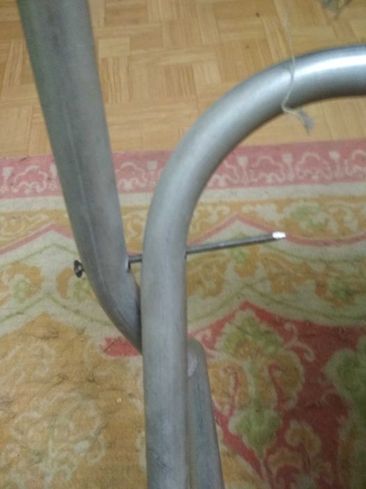 Складной стульчик. Складной табурет. Ссср. Алюминий.