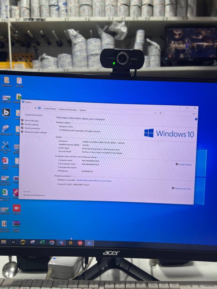 Acer manablok kampyuter holati idealni zor