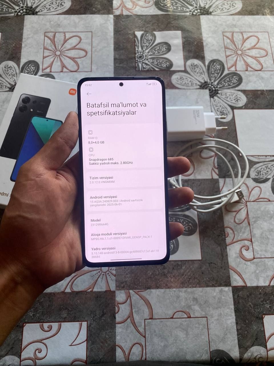 REDMI not 13  (256gb) full karopka dakumet aybi yoql