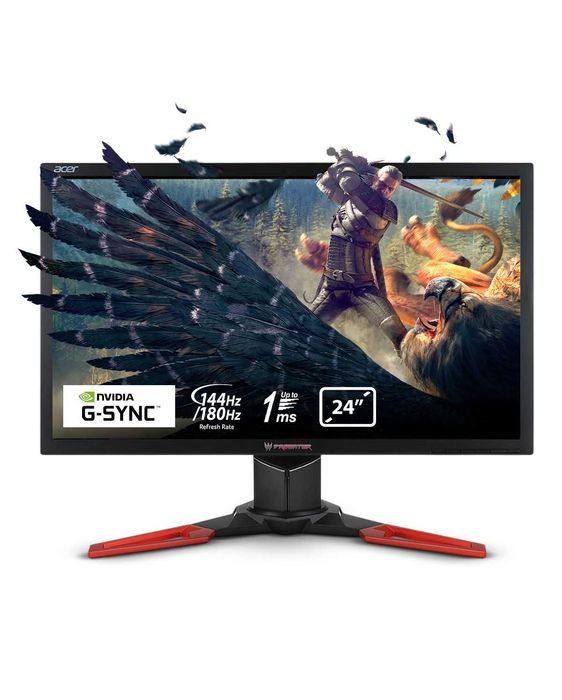 Гейминг монитор Acer - Predator XB241H, 24", 144Hz/180Hz, 1ms, G-Sync