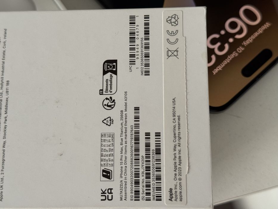 Iphone 15 pro max 256 GB