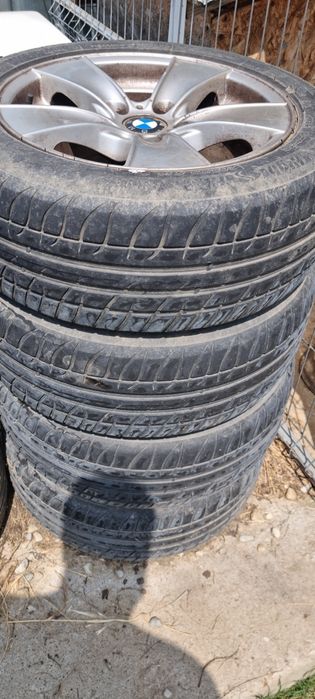 Jante alian magneziu bmw 5x120 R16 anvelope 205/55/R16 dezmembrez e46