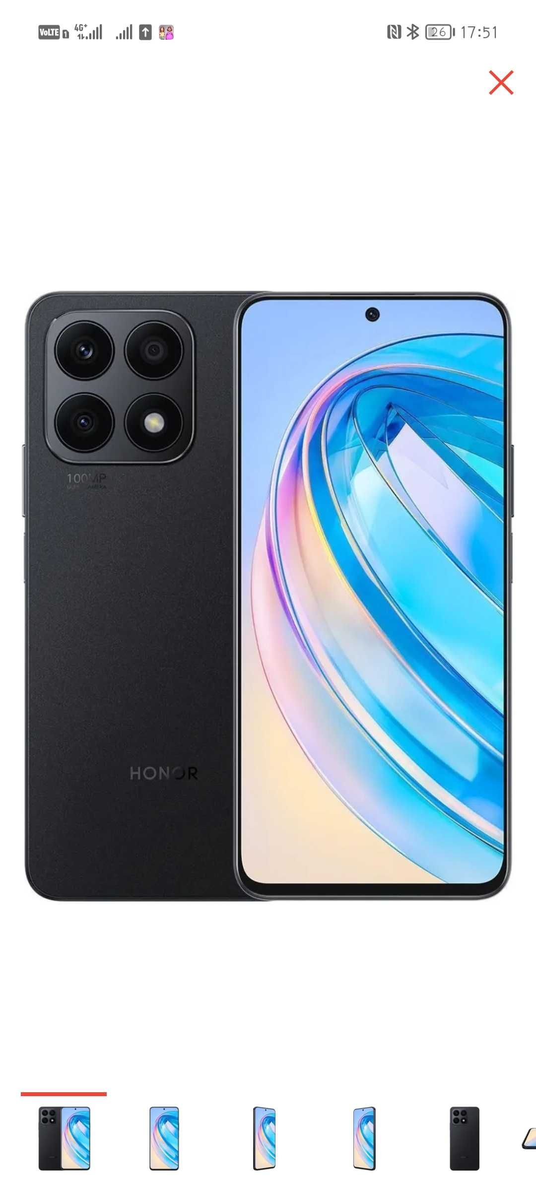 Honor x8a с гарантией