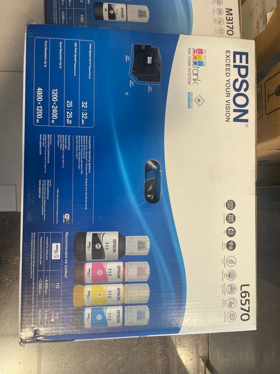 Принтер Epson L6570 (A4 МФУ 4в1 Wi-Fi цветной )