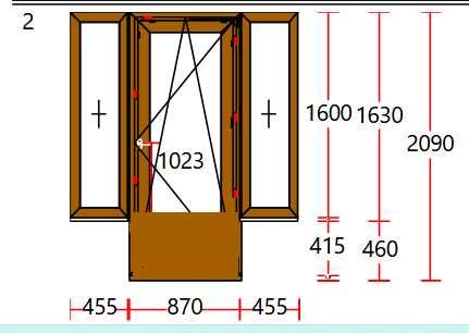 Vand usa termopan VEKA + 2 geamuri lateral