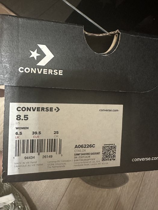 converse dantela summit sage crosetat verde