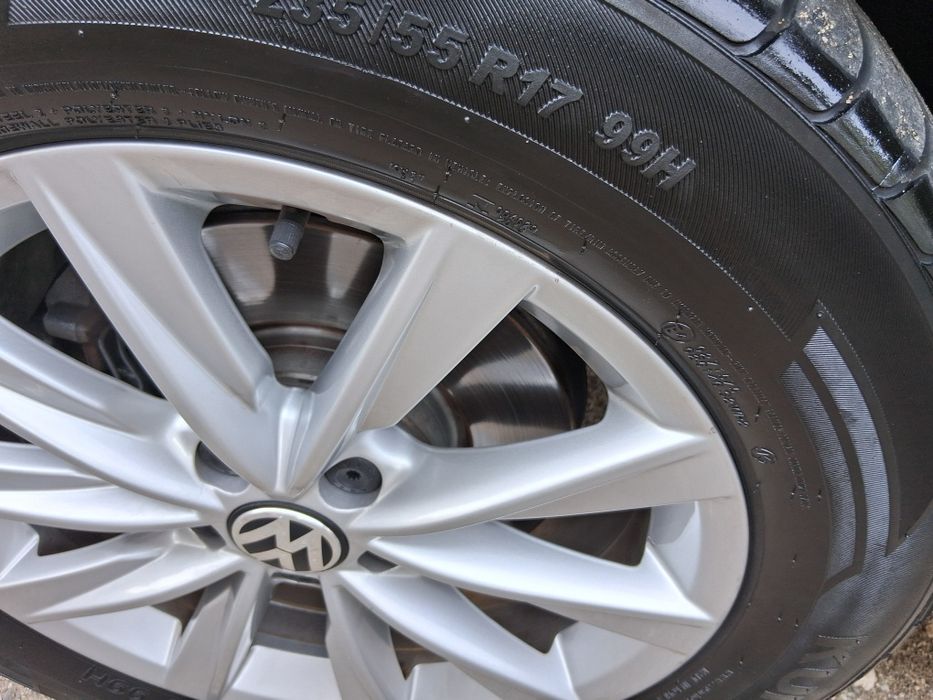 джанти за фолксваген с нови гуми летни 235 55 17