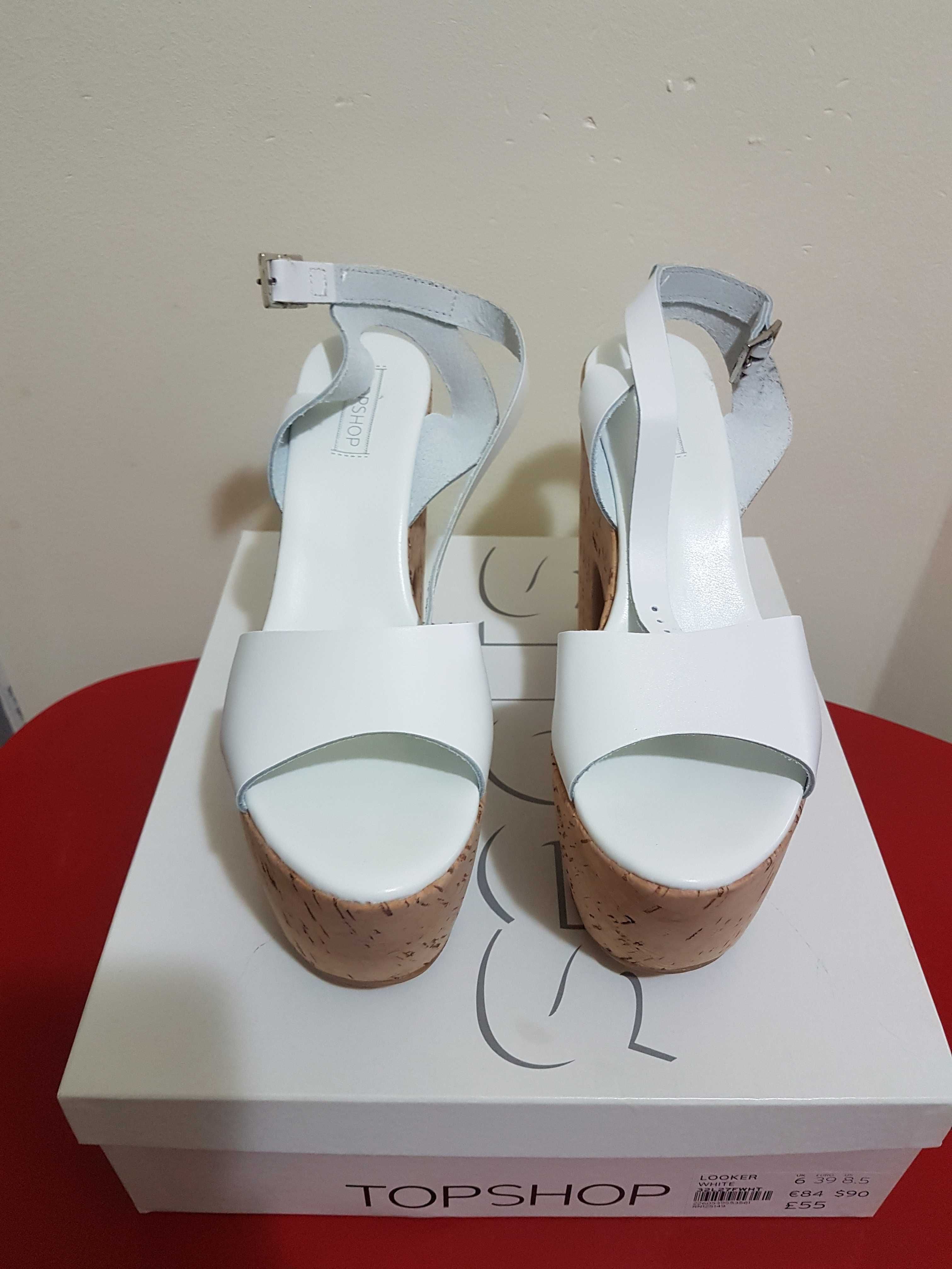 Намаляване!Дамски обувки .TOPSHOP .Looker white .Mede in Italy.