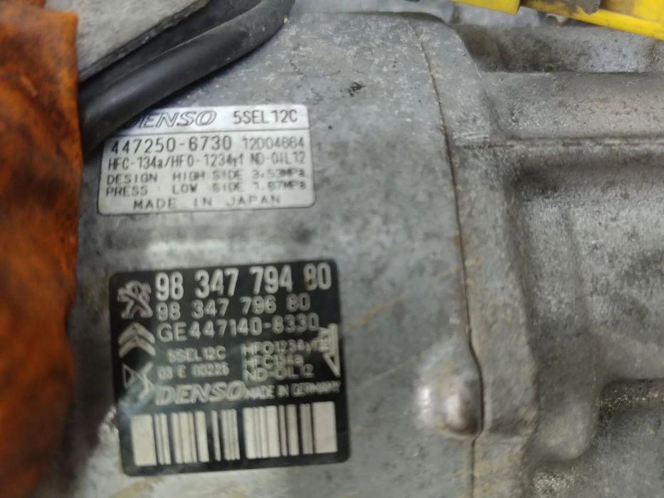 compresor clima ac 1.5 hdi yh01 peugeot 3008  9834779480  447250-6730