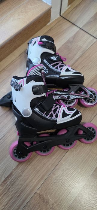 Role fete FILA X-ONE BLACK/WHITE/PINK marime 29-32 noi
