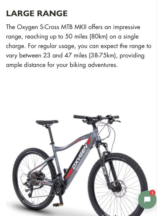 Bicicleta mtb asistata electric / frane hidraulice