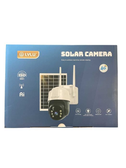 Соларна камера 4G SIM, Full HD1080p+5 MP+10X Zoom, 9W соларен панел