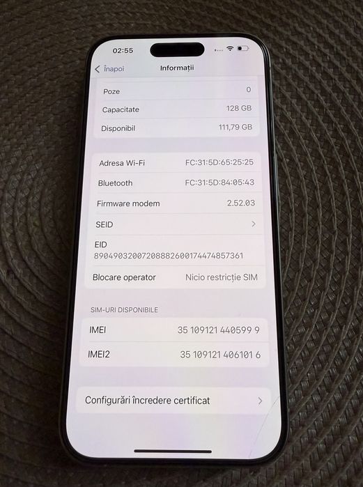 Iphone 15 Pro 128 gb