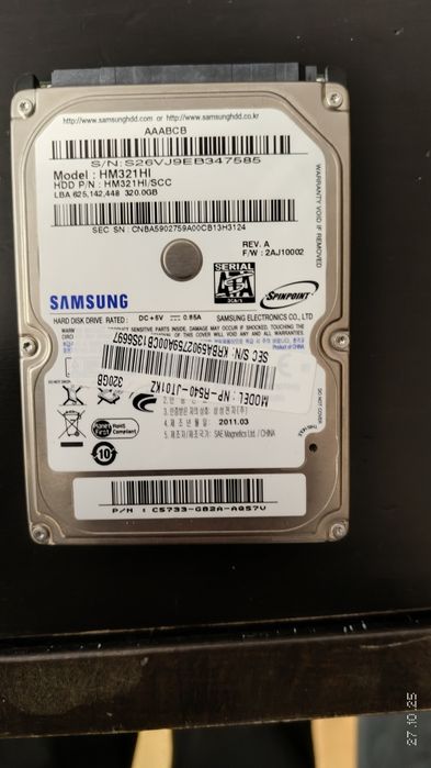 HDD жоский диск на 320 гб