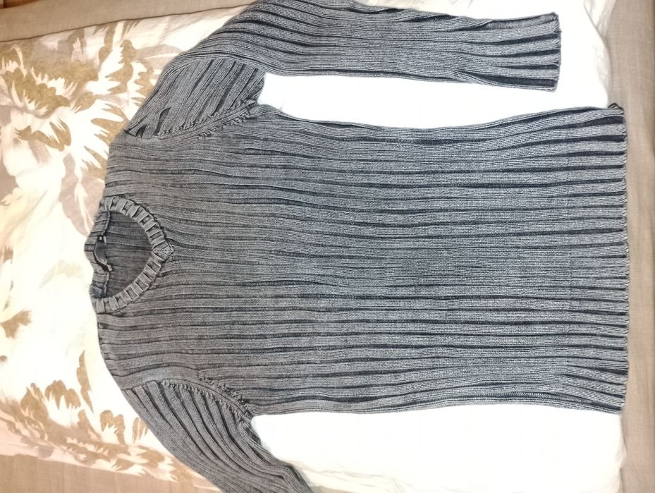 Мъжки пуловер, сив, М размер