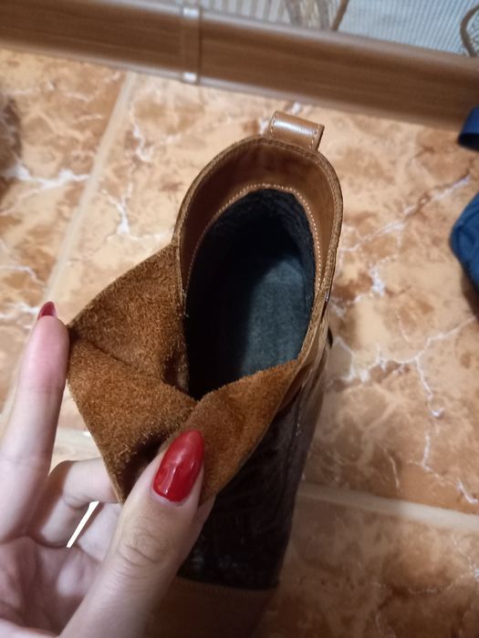 Дамски боти естествена кожа