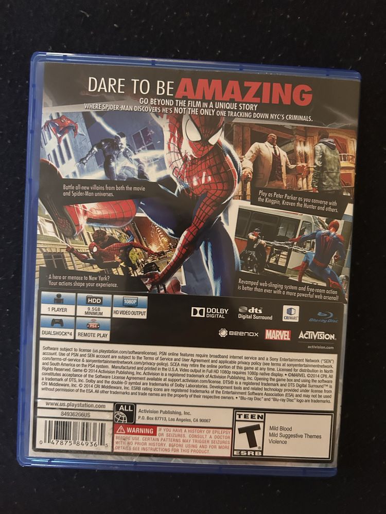 PS4 The Amazing Spider-Man 2