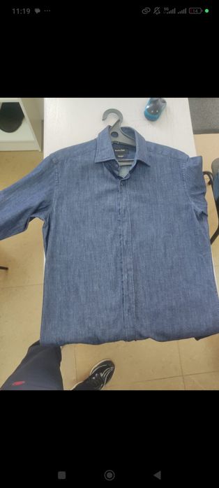 рубашка джинсовая тонкая джинса Massimo duti