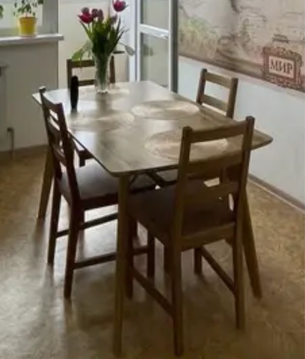 Стол и 4 стульев Малайзия