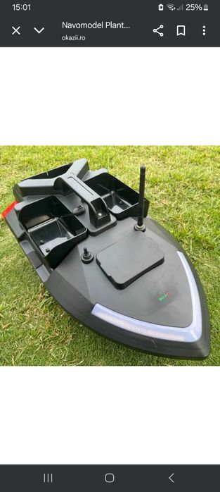 Navomodel plantat cu GPS + acumulator de rezervă