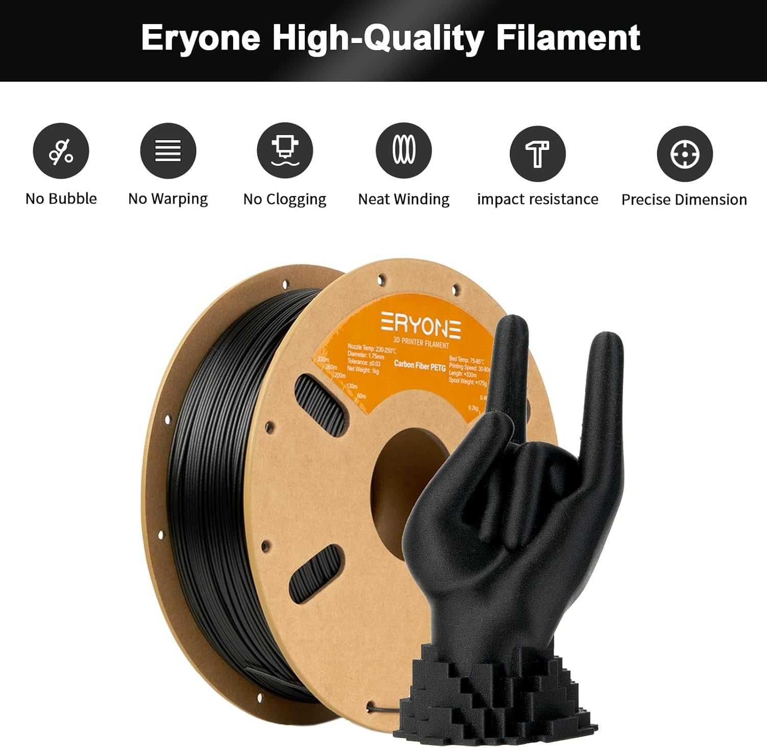 PETG-CF,ABS-CF,ASA-CF (Карбон)Различни видове филаменти карбон-Carbon