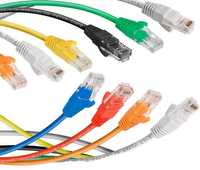 Сетевые кабели для интернета и локальной сети (патчкорды разной длины)