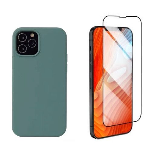 Husa Silicon Glow Case si Folie Sticla Curbata - Iphone 13/14 PRO MAX