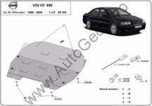 Scut motor metalic Volvo S80 1998-2006