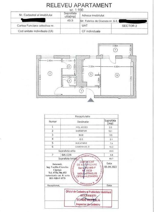 Apartament 2 camere + parcare Belvedere Residence / Pipera / Aviatiei