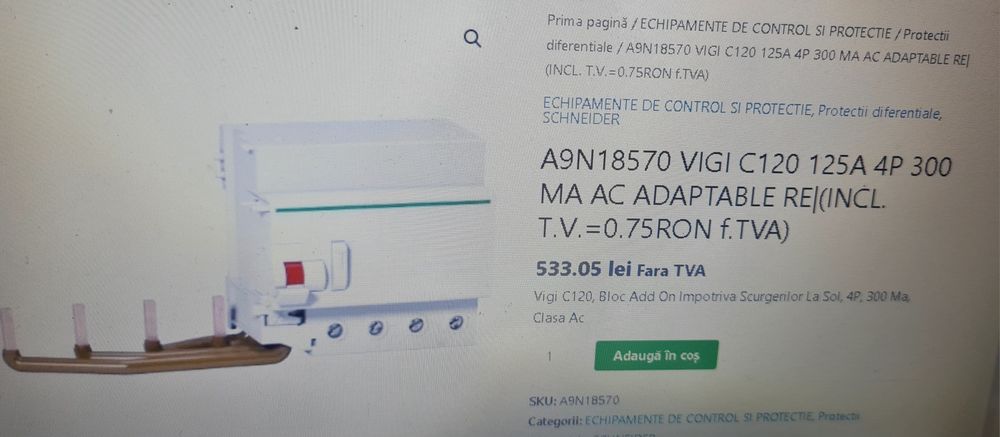 Schneider 80A VIGI 300mA, Schneider 4p 25A, Eaton  4p 25A