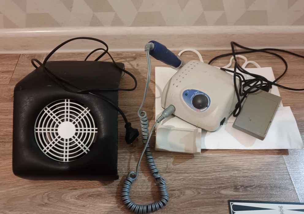 Аппарат ZNLUX Strong 210/105L Blue Edition и пылесборник для маникюр