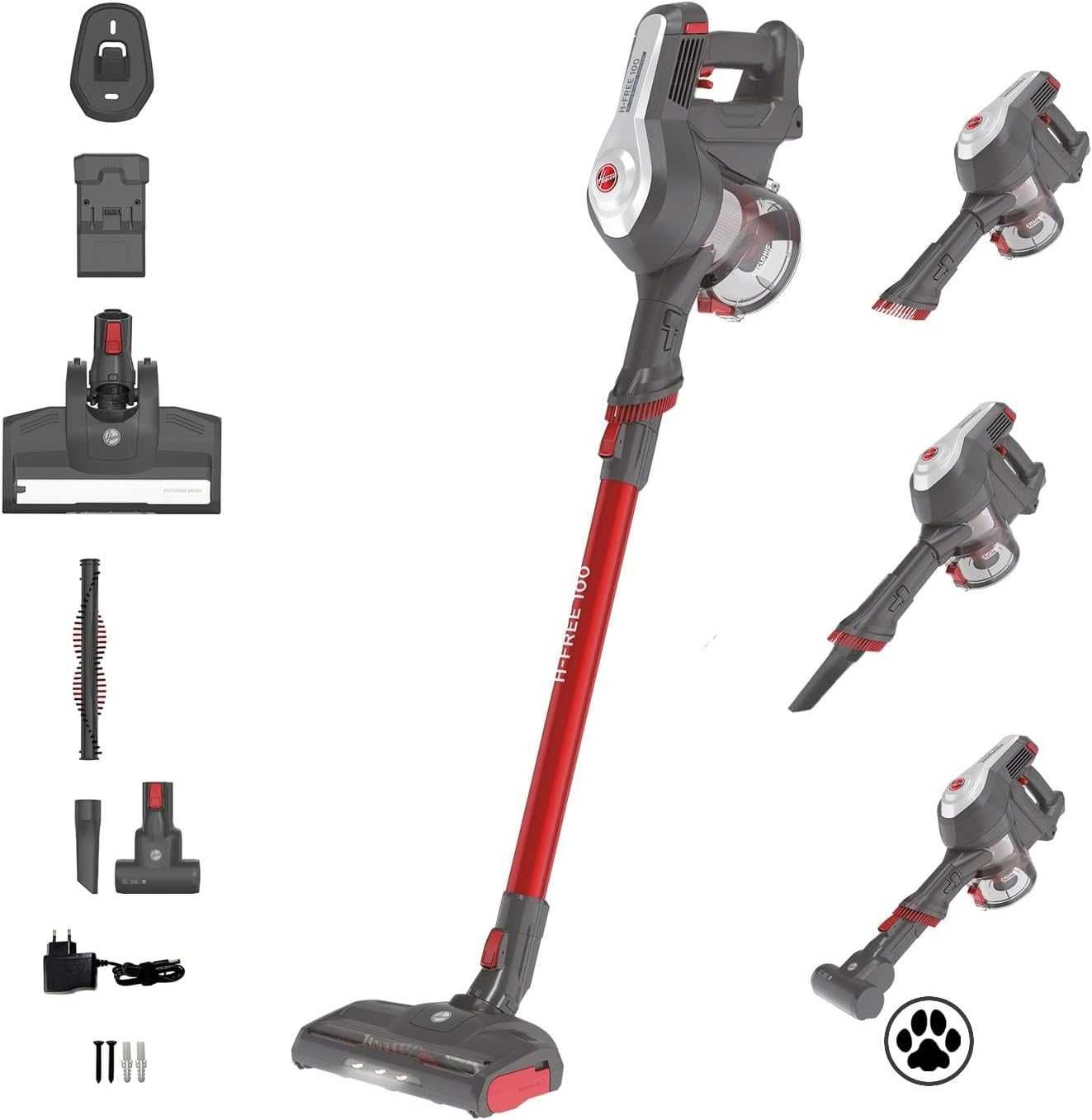 Вертикална Безкабелна Прахосмукачка Hoover H-FREE 100, ANIMAL