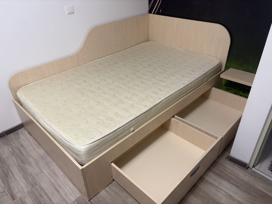 Pat+saltea, aproape nou 200/120