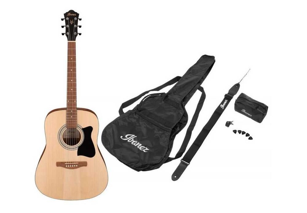 Chitară acustică Ibanez V50NJP-BKN + husă și accesorii