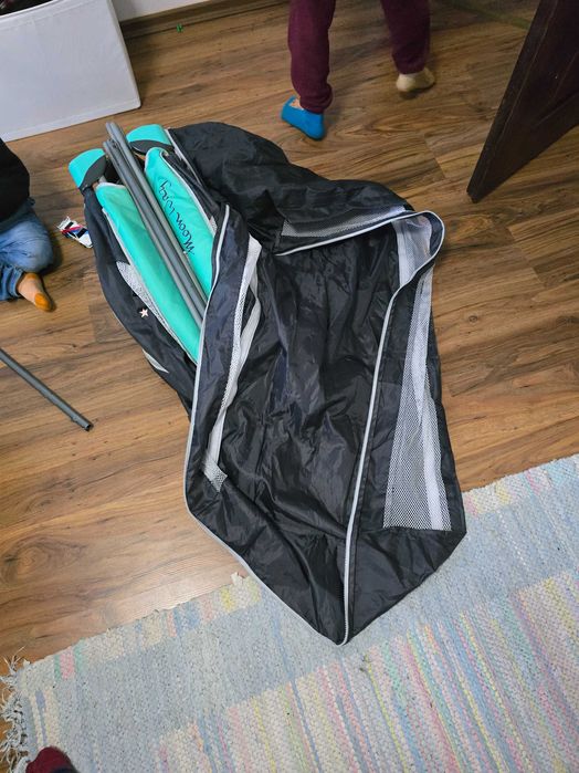 Сгъваема бебешка детска кошара със матрак